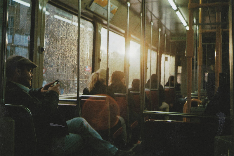 Bus early morning light